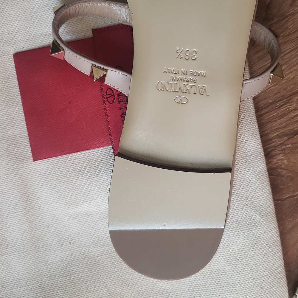 NEW Valentino garavani rockstud womens slides size 38.5 - Picture 9 of 14